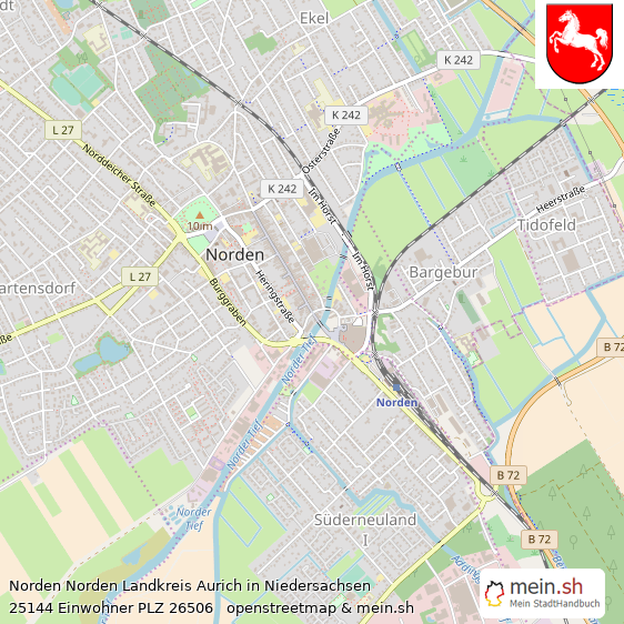Norden Norden Landkreis Aurich Lageplan © Openstreetmap Contributors Norden Norden Lageplan
